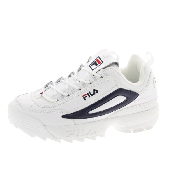 Fila Disruptor-II-XL Sneakers White/White/Fila Navy size 7.5